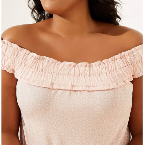 LOFT Plus LOFT Beach Off The Shoulder Dress - Picture 2 of 12